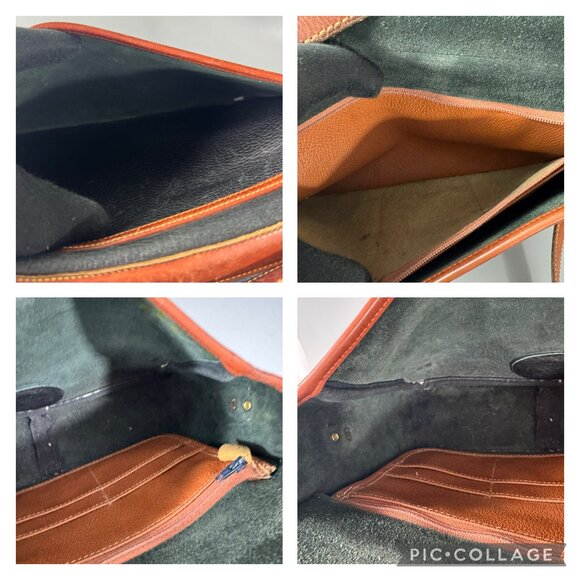 Vintage DOONEY & BOURKE BLACK ALL WEATHER LEATHER Crossbody Shoulder Purse - Picture 10 of 13